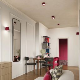 Sollux Lighting Aura lampa podsufitowa 2x10 W burgund SL.1823