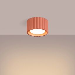 Sollux Lighting Aura lampa podsufitowa 1x10 W brzoskwiniowy SL.1827
