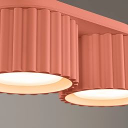Sollux Lighting Aura lampa podsufitowa 2x10 W brzoskwiniowa SL.1828