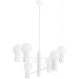 Sollux Lighting Halo lampa wisząca 6x8 W biała SL.1829