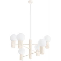 Sollux Lighting Halo lampa wisząca 6x8 W beżowa SL.1831