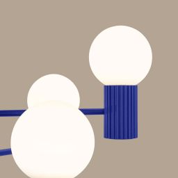 Sollux Lighting Halo lampa wisząca 6x8 W ultramaryna SL.1835