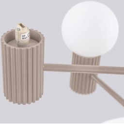 Sollux Lighting Halo lampa wisząca 6x8 W taupe SL.1836