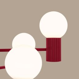 Sollux Lighting Halo lampa wisząca 6x8 W burgund SL.1837