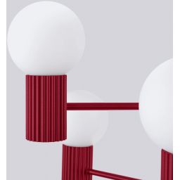 Sollux Lighting Halo lampa wisząca 6x8 W burgund SL.1837