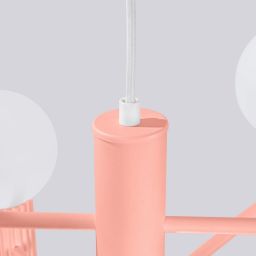 Sollux Lighting Halo lampa wisząca 6x8 W brzoskwiniowa SL.1838