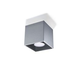Sollux Lighting Quad lampa podsufitowa 1x40W szara SL.0024