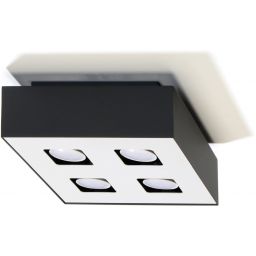 Sollux Lighting Mono lampa podsufitowa 4x40W czarna/biała SL.0073