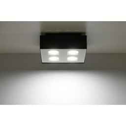 Sollux Lighting Mono lampa podsufitowa 4x40W czarna/biała SL.0073