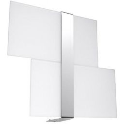 Sollux Lighting Massimo kinkiet 2x40W biała/chrom SL.0187