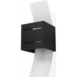 Sollux Lighting Loreto kinkiet 1x40W czarny/biały SL.0201