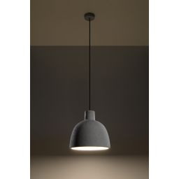 Sollux Lighting Damaso lampa wisząca 1x60W szara SL.0281