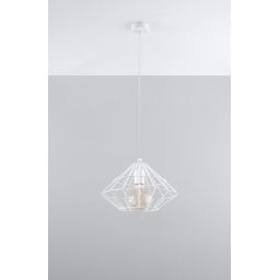 Sollux Lighting Umberto lampa wisząca 1x60W biała SL.0293