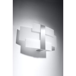 Sollux Lighting Celia kinkiet 2x60W chrom/ biały SL.0350