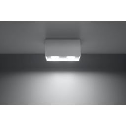 Sollux Lighting Quad Maxi lampa podsufitowa 2x40W biała SL.0380