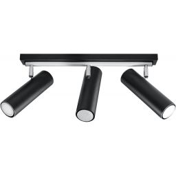 Sollux Lighting Direzione lampa podsufitowa 3x6W czarna SL.0501