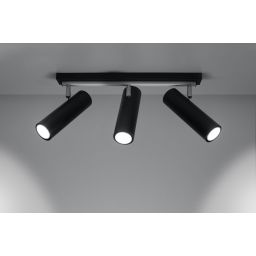 Sollux Lighting Direzione lampa podsufitowa 3x6W czarna SL.0501