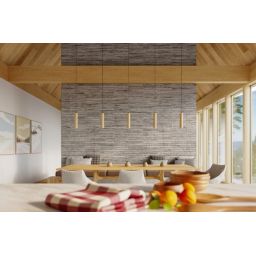 Sollux Lighting Lino lampa wisząca 1x40W czarny/drewno SL.0636