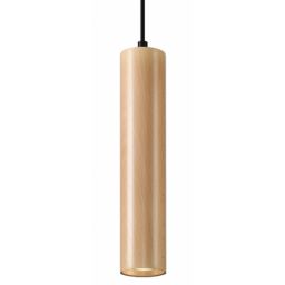 Sollux Lighting Lino lampa wisząca 1x40W czarny/drewno SL.0636