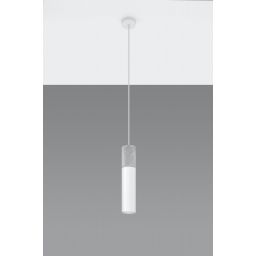 Sollux Lighting Borgio lampa wisząca 1x40W beton/biała SL.0647