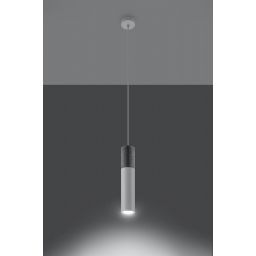 Sollux Lighting Borgio lampa wisząca 1x40W beton/biała SL.0647