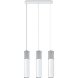 Sollux Lighting Borgio lampa wisząca 3x40W beton/biała SL.0649