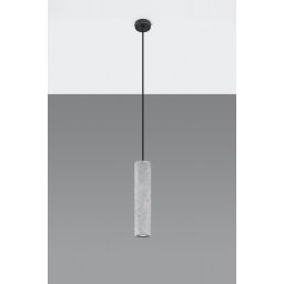 Sollux Lighting Luvo lampa wisząca 1x40W beton/czarna SL.0653