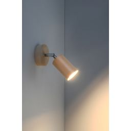 Sollux Lighting Berge kinkiet 1x40W brązowy/chrom SL.0701