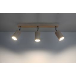 Sollux Lighting Berge lampa podsufitowa 3x40W brązowa/chrom SL.0703