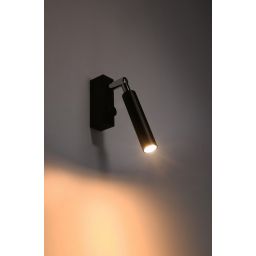 Sollux Lighting Eyetech kinkiet 1x40W czarny SL.0897