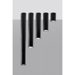 Sollux Lighting Lagos 20 lampa podsufitowa 1x40W czarna SL.1001