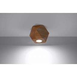 Sollux Lighting Woody lampa podsufitowa 1x40W drewno naturalne SL.1009