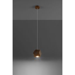 Sollux Lighting Woody lampa wisząca 1x40W drewno naturalne SL.1011