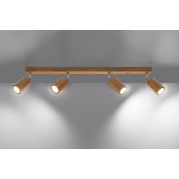 Sollux Lighting Zeke lampa podsufitowa 4x40W dąb SL.1031