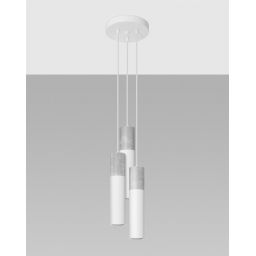 Sollux Lighting Borgio lampa wisząca 3x12 W biała SL,1080