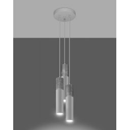 Sollux Lighting Borgio lampa wisząca 3x12 W biała SL,1080