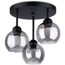 Sollux Lighting Alino lampa podsufitowa 3x60W czarna SL.1140
