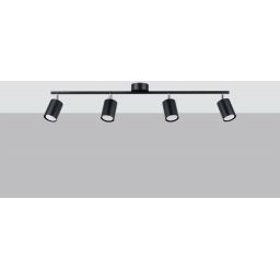Sollux Lighting Lemmi lampa podsufitowa 4x10W czarny SL.1168