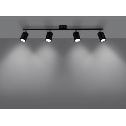 Sollux Lighting Lemmi lampa podsufitowa 4x10W czarny SL.1168