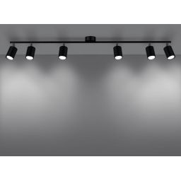Sollux Lighting Lemmi lampa podsufitowa 6x10W czarny SL.1169