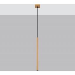 Sollux Lighting Pastelo lampa wisząca 1x8W złoty SL.1170