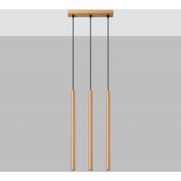 Sollux Lighting Pastelo lampa wisząca 3x8W złoty SL.1171