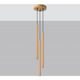 Sollux Lighting Pastelo lampa wisząca 3x8W złoty SL.1172