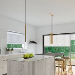 Sollux Lighting Pastelo lampa wisząca 5x8W złoty SL.1173