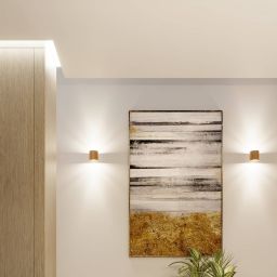 Sollux Lighting Orbis kinkiet 1x8 W złoty SL.1181
