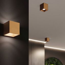 Sollux Lighting Quad lampa podsufitowa 1x10 W złota SL.1182