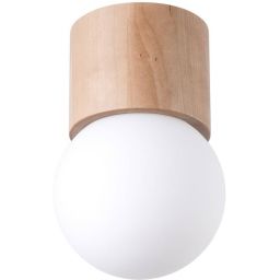 Sollux Lighting Boomo lampa podsufitowa 1x8W naturalne drewno SL.1190