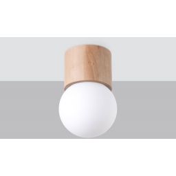 Sollux Lighting Boomo lampa podsufitowa 1x8W naturalne drewno SL.1190