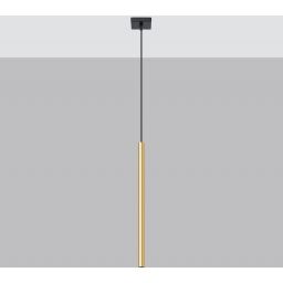 Sollux Lighting Pastelo lampa wisząca 1x8W złoty połysk SL.1195