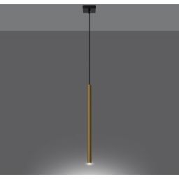 Sollux Lighting Pastelo lampa wisząca 1x8W złoty połysk SL.1195